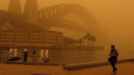 Nejvtí australské msto Sydney zasáhla praná boue (23. záí 2009)