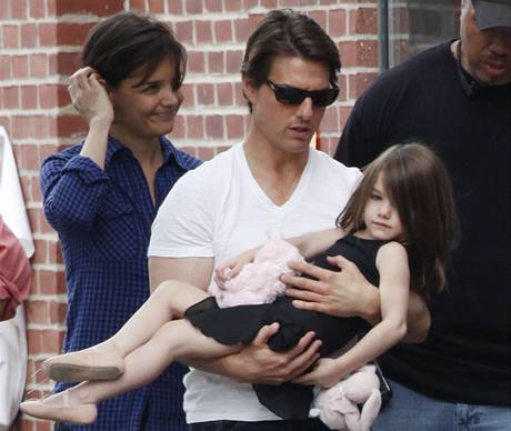 Tom Cruise a Katie Holmesov s dcerou Suri