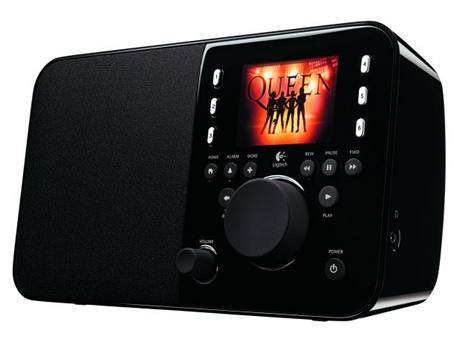 Rádio Logitech Squeezebox hraje Queen