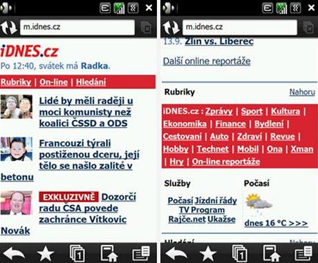 Nov iDNES.cz pro mobily - m.idnes.cz