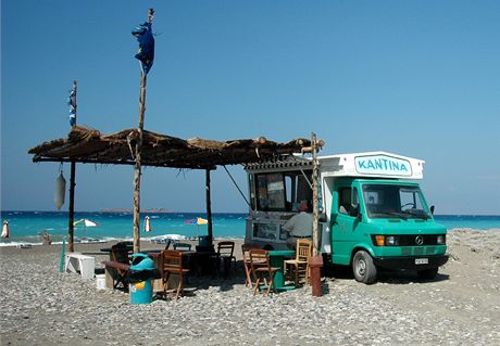 ecko, Rhodos. Oberstven na zpadnm pobe