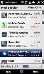 Windows Marketplace for mobile