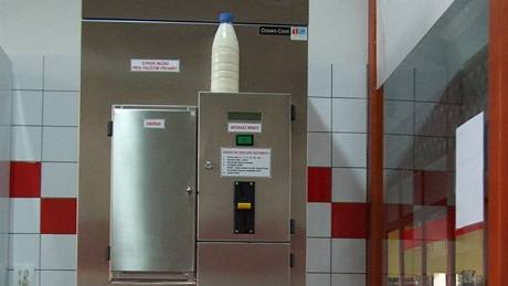 Automat na mléko v Pelhimov.