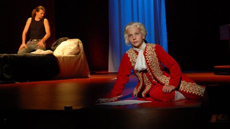 Z muzikálu Mozart!, který ml premiéru v sobotu v brnnském Mstském divadle.