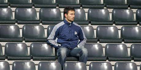 Jablonec: osamělý fanoušek Jablonec: osamělý fanoušek