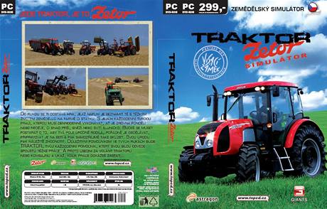 Obal hry z hlediska prodej spn hry Traktor Zetor Simultor