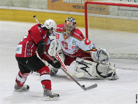 Hradec Králové - Havíov: Filip Luák (vpravo) a Marek Haas 