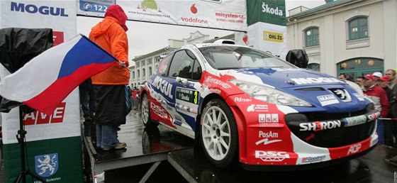 Roman Kresta na startu Rallye Bohemia