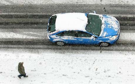 Snh v Jablonci nad Nisou. (14. jna 2009)