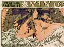 K vstav Alfons Mucha Moravsk galerie Brno - Vin des Incas (1897)