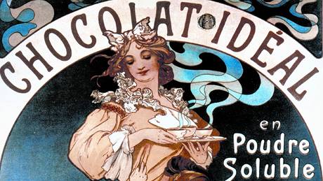 Alfons Mucha: Chocolat Idéal (1897)