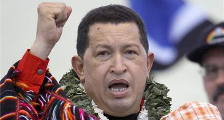 Popularita Huga Cháveze ve Venezuele v poslední dob klesá.