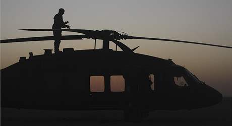 Vrtulník v Afghánistánu (Ilustraní foto)