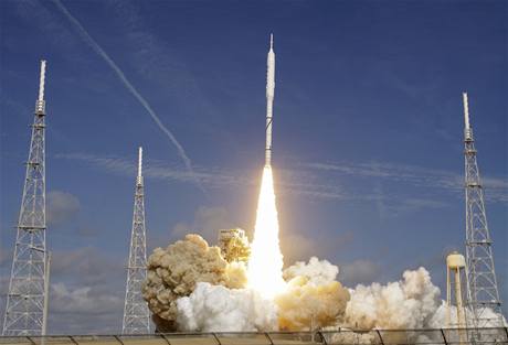 Start rakety Ares X-I (28. jna 2009)