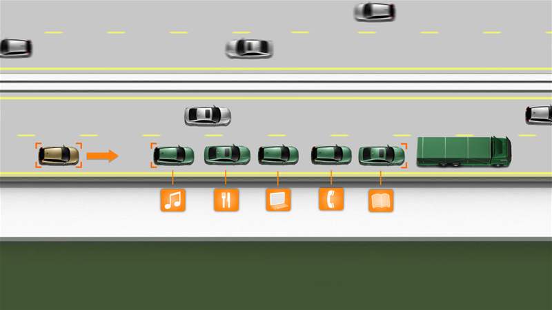 Projekt SARTRE pro automatickou jízdu po dálnici