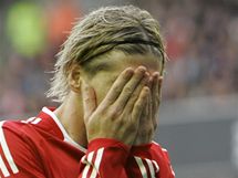 Liverpool - Manchester United: domácí Fernando Torres slaví gól Liverpool - Manchester United: domácí Fernando Torres slaví gól
