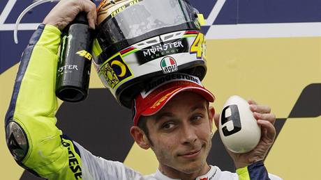 Valentino Rossi , získal jsem devátý titul naznauje italský jezdec