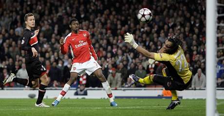 Arsenal - Alkmaar: Diaby dává gól