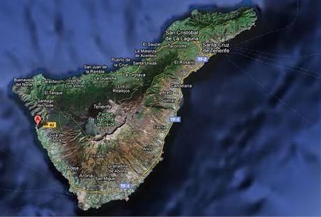Ostrov Tenerife.