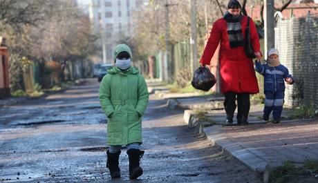 Epidemie prase chipky na Ukrajin, ve mst Lvov. (6. listopadu 2009)