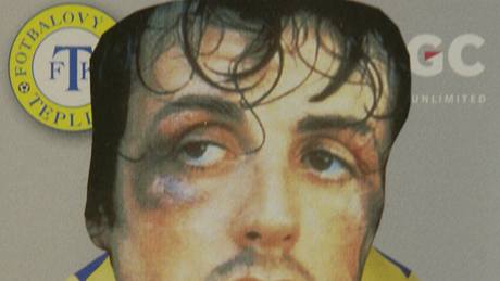 Vondráek jako Rocky na tablu fotbalist Teplic