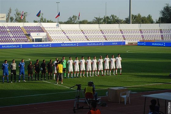 etí fotbalisté ped utkáním s Ázerbájdánem
