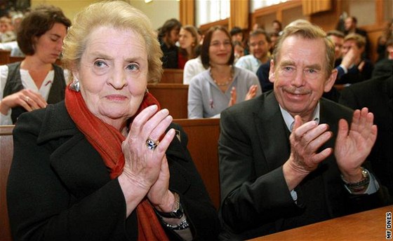 Jedním z host konference Svoboda a její nepátelé byla také bývalá ministryn zahranií USA Madeleine Albrightová.