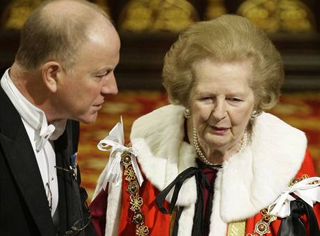 Baronka Margaret Thatcherov pi projevu krlovny (18.11.2009)