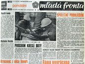 Titulní strana Mladé Fronty z pondělí 20. listopadu 1989 Titulní strana Mladé Fronty z pondělí 20. listopadu 1989