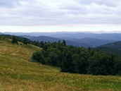 Večerní obzory z hřebene Javorníků Večerní obzory z hřebene Javorníků
