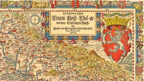 Historická mapa Slezska v Atlasu krajiny eské republiky