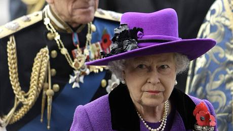 Den veterán si pipomnla i britská královna Albta II. (11. listopadu 2009)