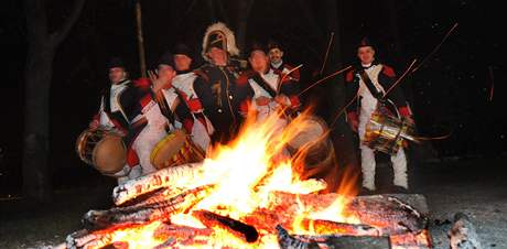Jiíkovské ohn v pedveer výroí bitvy u Slavkova