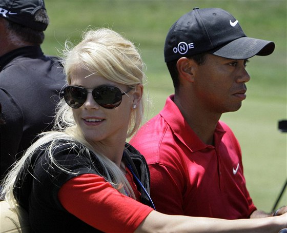 Elin Nordegrenová a Tiger Woods.