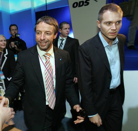 Pavel Bm a Milan Richter na kongresu ODS. (21. listopadu 2009)