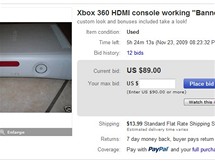 Banned Xbox 360 na eBay
