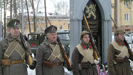 Pomník eskoslovenských legioná v ruském Tagilu - historický klub eskoslovenských legioná.