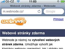 Webnode na iPhone