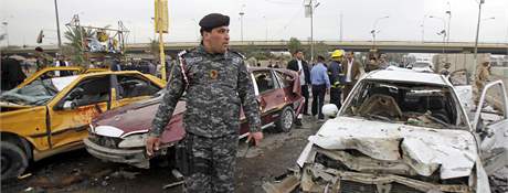 Výbuch v centru irácké metropole Bagdádu. (8. prosince 2009)