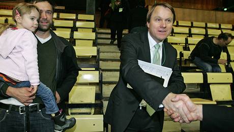Martin Bursk na sjezdu Strany zelench (5. 12. 2009)