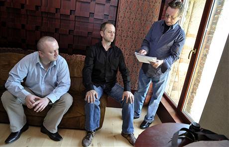NajPonk, Martin ulc a George Mrz - Nahrvac studio Svrov, duben 2009.