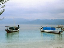 Na ostrov Gili Trawangan piplouvaj pouze brky