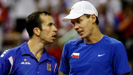 Radek Štěpánek (vlevo) a Tomáš Berdych Radek Štěpánek (vlevo) a Tomáš Berdych