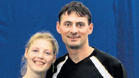 Racketlonová dvojice: Kateina Sodomková a Petr Veselý