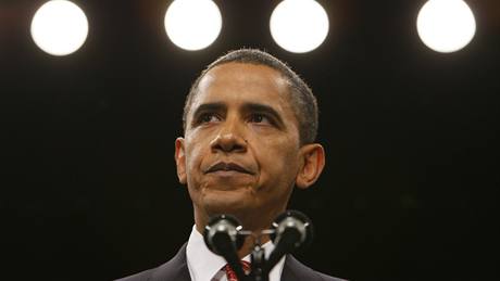 Prezident Spojených stát Barack Obama pi projevu ve West Pointu (2. listopadu 2009)