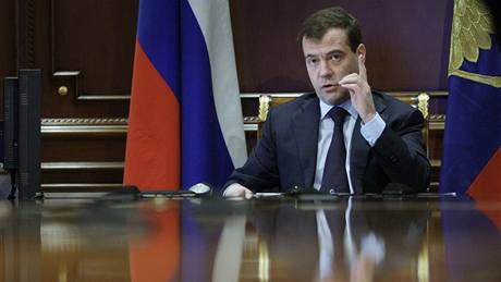 Ruský prezident Dmitrij Medveděv Ruský prezident Dmitrij Medveděv