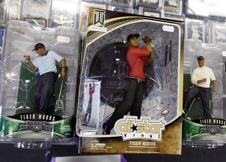 Tiger Woods jako obchodn artikl - vrobek firmy Upper Deck.