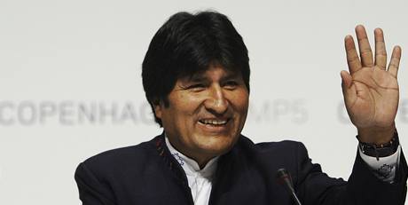 Bolvijsk prezident Evo Morales v Kodani