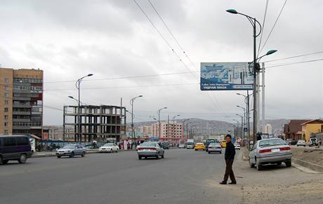 Mongolsk metropole Ulnbtar.