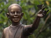 V indonsk Jakart vztyili sochu zobrazujc desetiletho Baracka Obamu (9. prosince 2009)